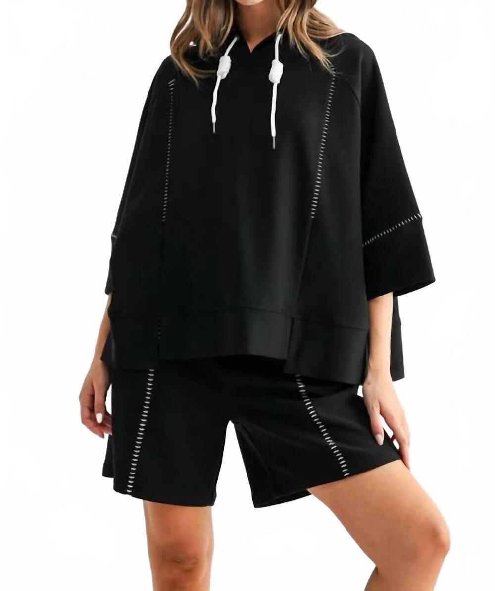 NEW JOH kendrick top and kaden short set in black